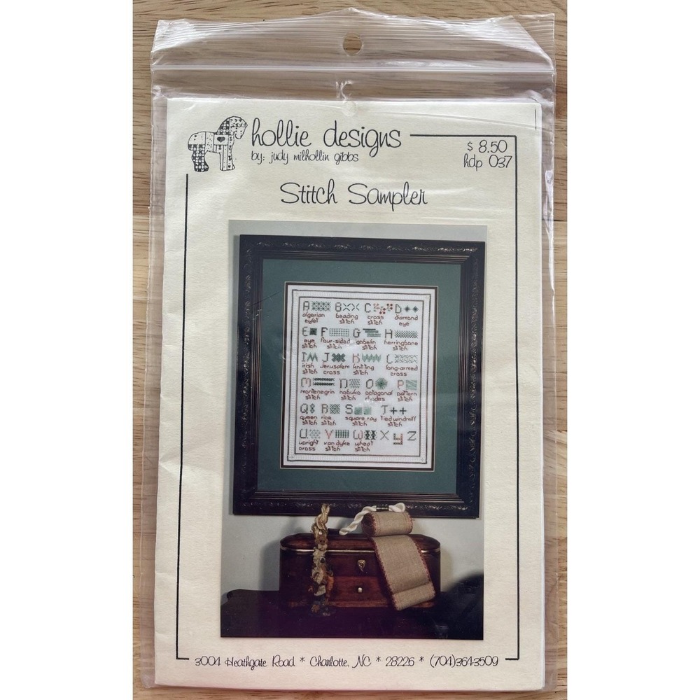 Hollie Designs STITCH SAMPLER Cross Stitch Chart by Judy‎ Milhollin Gibbs